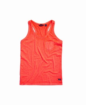 Superdry Burnout Pocket Női Mellény Korall | FLKAV1453